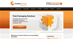 Desktop Screenshot of customcartons.com.au