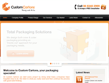 Tablet Screenshot of customcartons.com.au